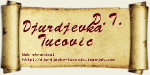 Đurđevka Tucović vizit kartica